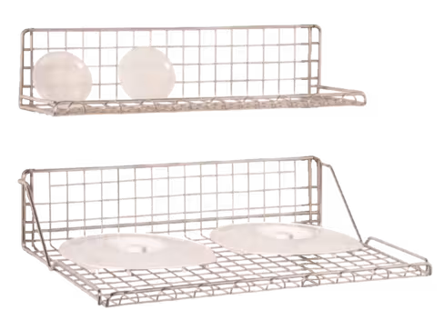 Tablettes multionctions L600mm P400mm Fil inox electropoli