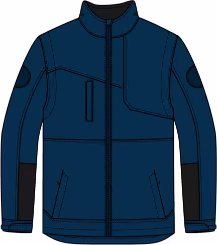 Blouson softshell Bjorn - Codupal - manches amovibles - marine - taille S