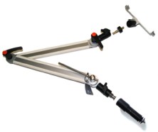 Bras articulé sur chariot Micromed type CARTORO pour amplificateurs série SD PLUS.