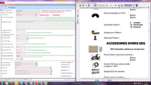 Monopode néonatale pour kit néonatal préborne, connexion à pinces crocodiles.