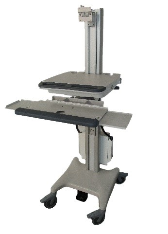 Chariot pour Ordinateur CPU COMPACT ou CPU PANEL Kit complet Chariot à hauteur réglable avec transformateur d'isolement