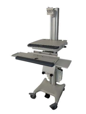 Chariot pr Ordinateur type Tour: CPU ou CPU QUAD Kit complet Chariot à hauteur réglable avec transformateur d'isolement