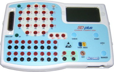 Amplificateur EEG 48 voies. Echantillonnage programmable jusqu'à 16 Khz. 40 entrées DC référentielles dont 16