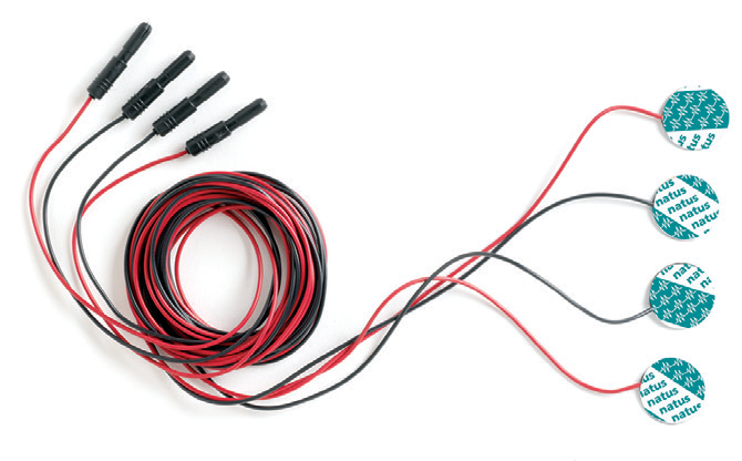ELECTRODE ADHÉSIVE DISQUE 20MM-L 1,5M-24X4/PK USAGE UNIQUE-4 DISQUES 20MM