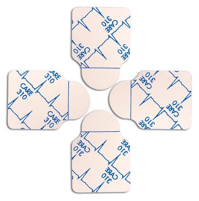 ELECTRODE MISE À TERRE CARE 310 AG/AGCL-100/PK NUTAB - REQUIERT DES FILS PINCE CROCO , (10X10)