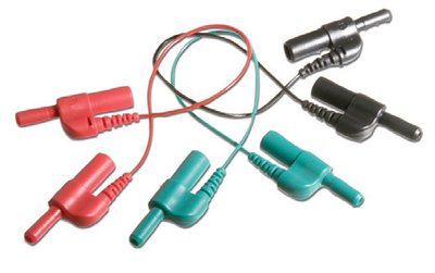 CABLE 15CM-FICHE 1,5MM FEMELLE ET MALE/3/pk CONNEXION/LIAISON-EMPILABLES-RÉUTILISABLES