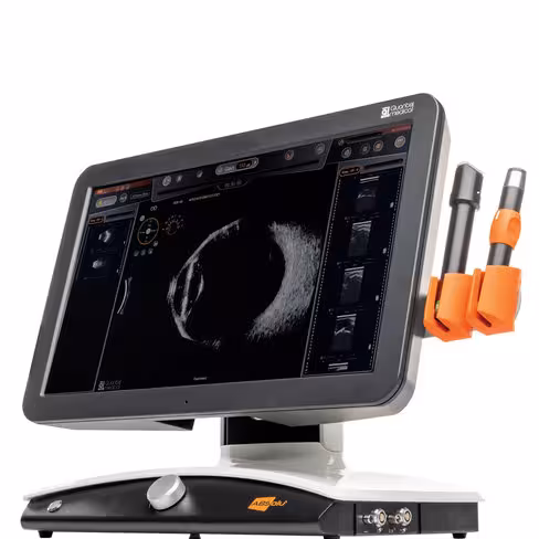 Echographe d'ophtalmologie Absolu - connexion avec sondes B 15MHz, Lin 50MHz et Biométrie - Console (sans sondes)