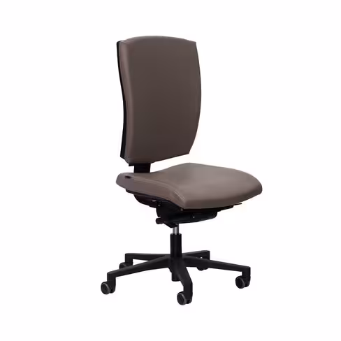 Chaise de bureau Rêva Plus - textile enduit - piétement noir- avec prestation