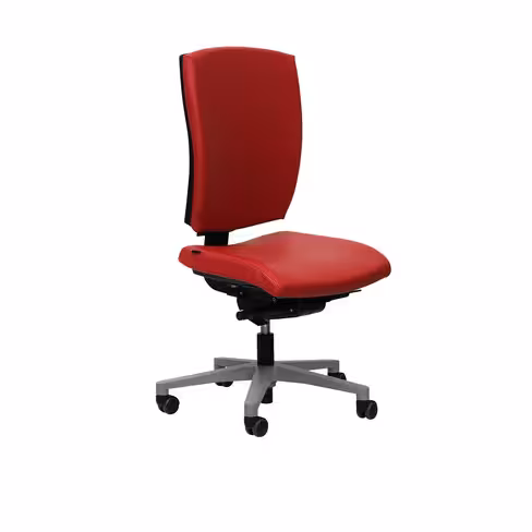 Chaise de bureau Rêva Plus - textile enduit - piétement gris alu- avec prestation