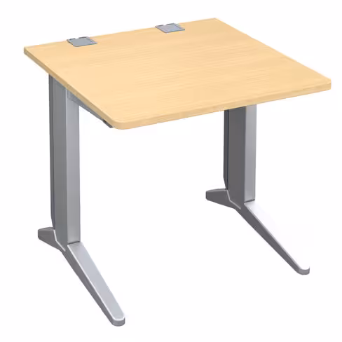 Bureau droit Fusion - l. 80 x pr. 80 cm - pieds C