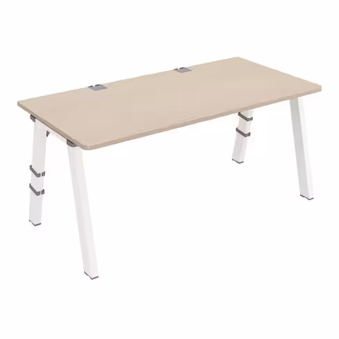 Bureau droit Fusion - l. 160 x pr. 80 cm - 4 pieds
