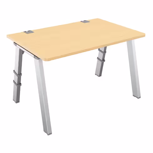 Bureau droit Fusion - l. 120 x pr. 80 cm - 4 pieds