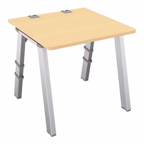 Bureau droit Fusion - l. 80 x pr. 80 cm - 4 pieds