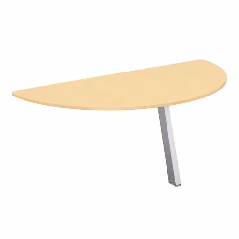 Convivialité demi-lune Fusion - l. 160 x pr. 80 cm - pour 2 bureaux pr. 80 cm