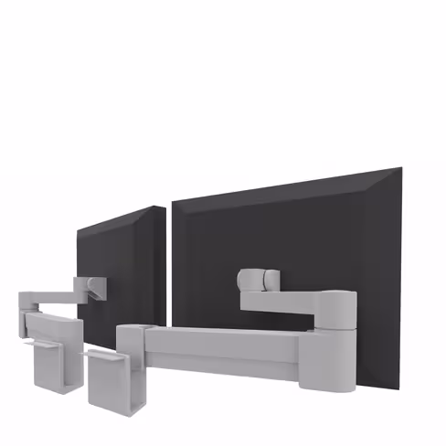 Bras support 2 écrans plats Fusion - pour écran de séparation