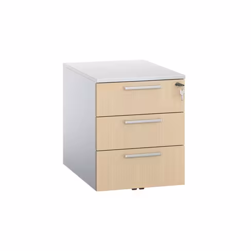 Caisson mobile Fusion - 3 tiroirs plats - façade mélaminé