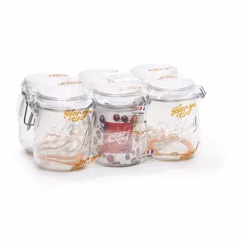 Bocaux en verre le parfait 75 cl - lot de 6