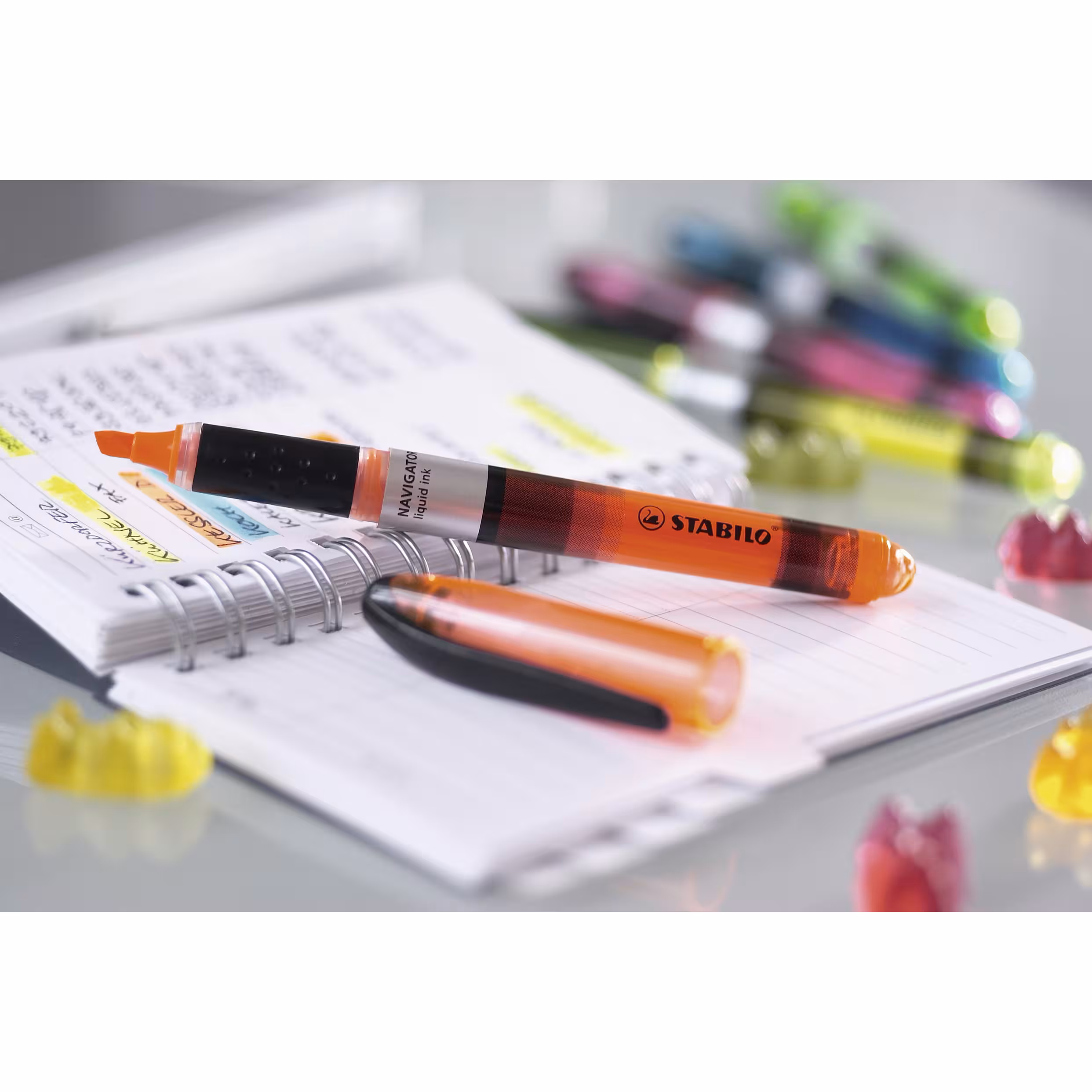 Surligneur Stabilo Navigator - pointe biseauté