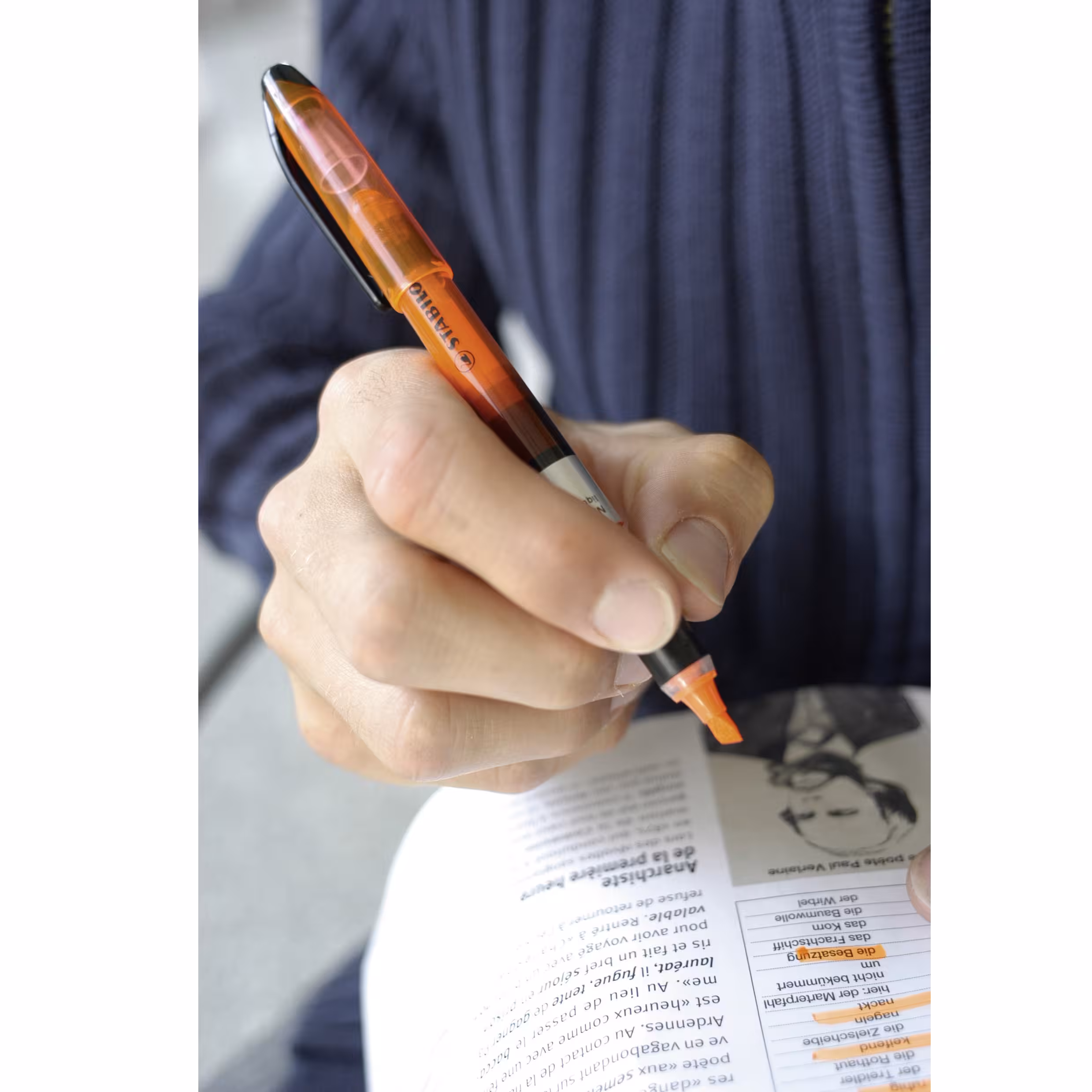 Surligneur Stabilo Navigator - pointe biseauté