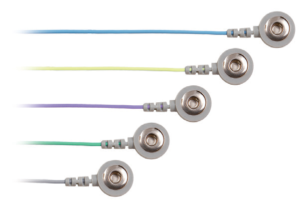 FIL BOUTON PRESSION-L3M- 5/PK (5 COULEURS) REUTILISABLE - FICHE 1,5MM