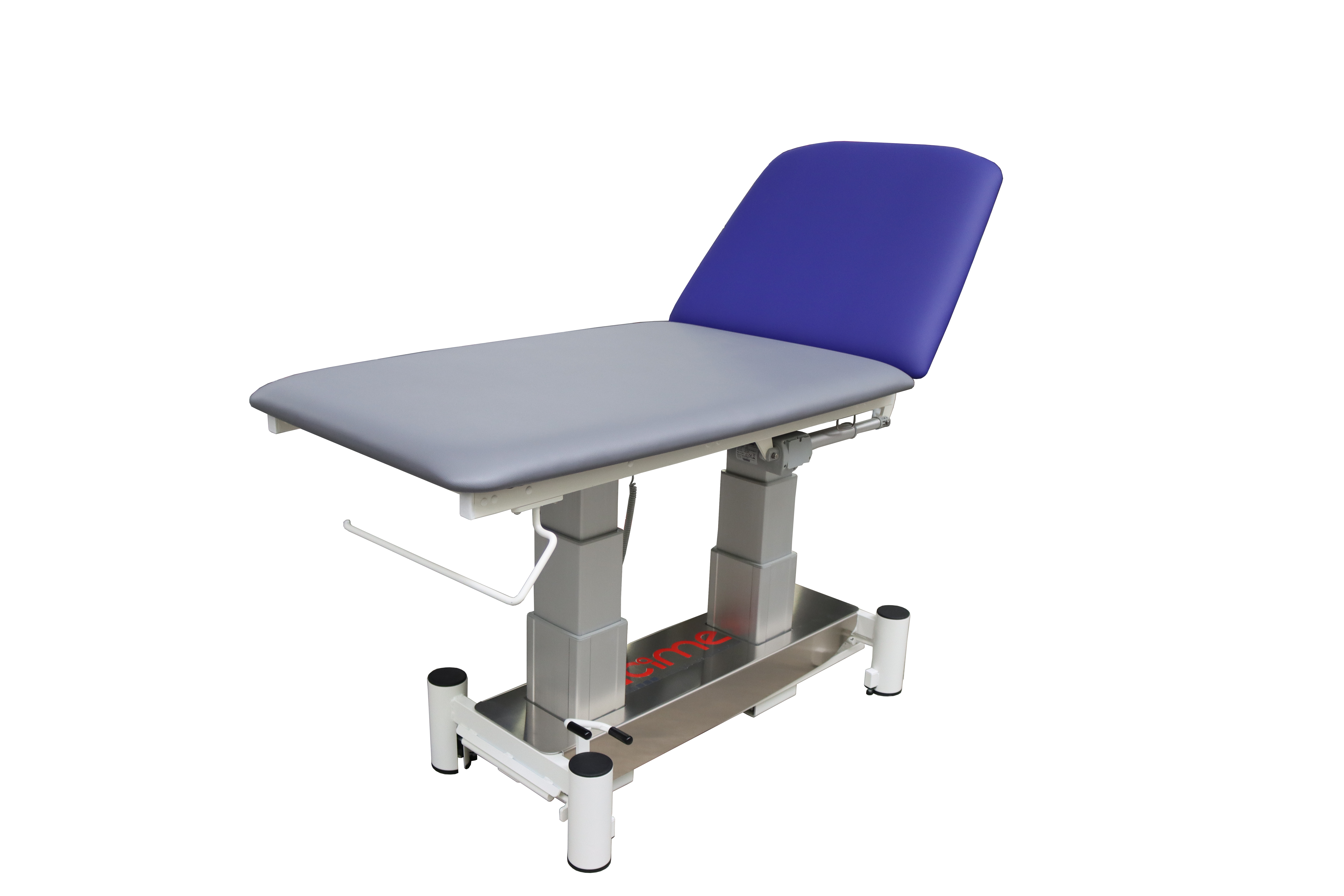 Divan d'examen à hauteur variable Dua Electra XXL - 2 sections - assise grise