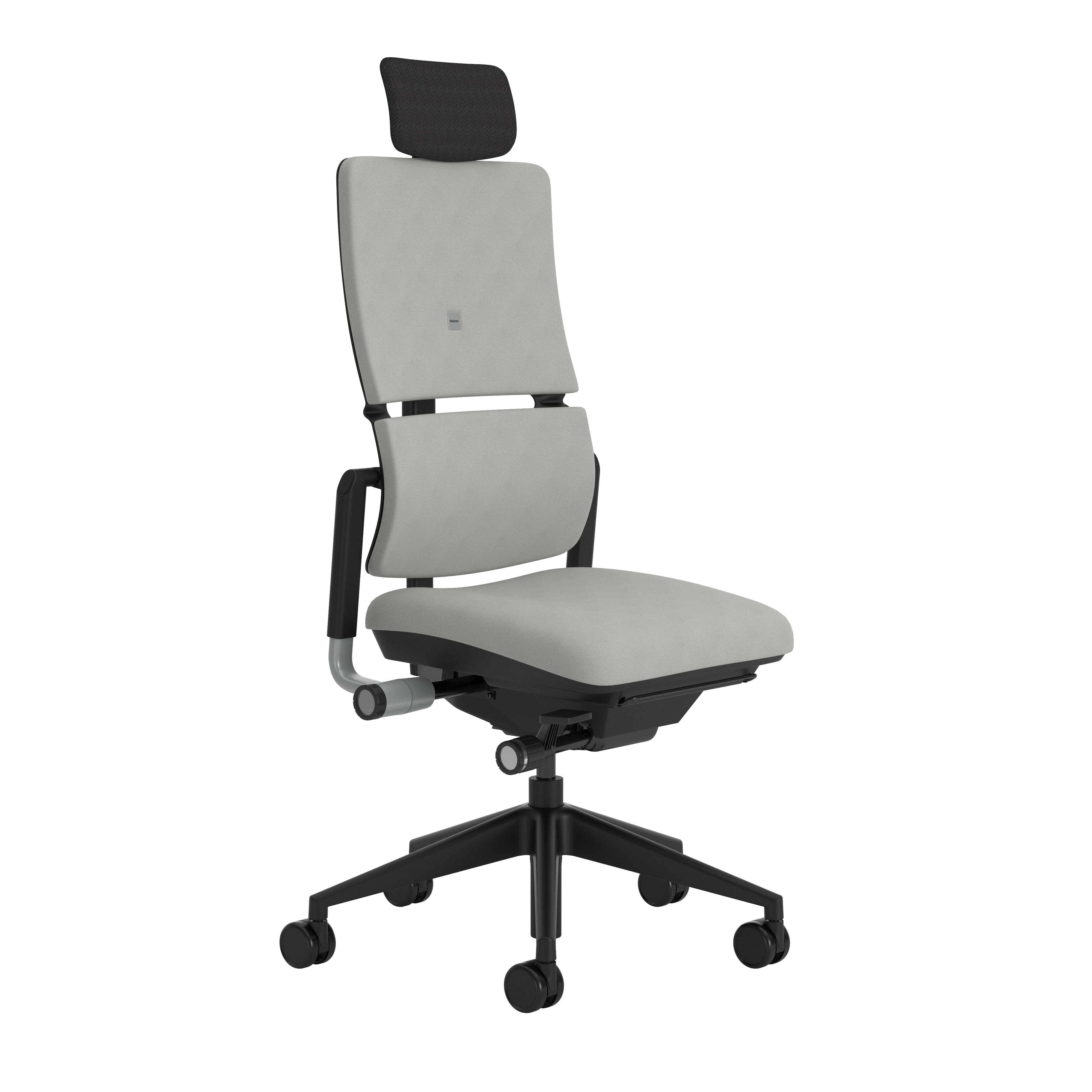 Chaise de bureau Please - tissu S - piétement époxy - avec appui-tête