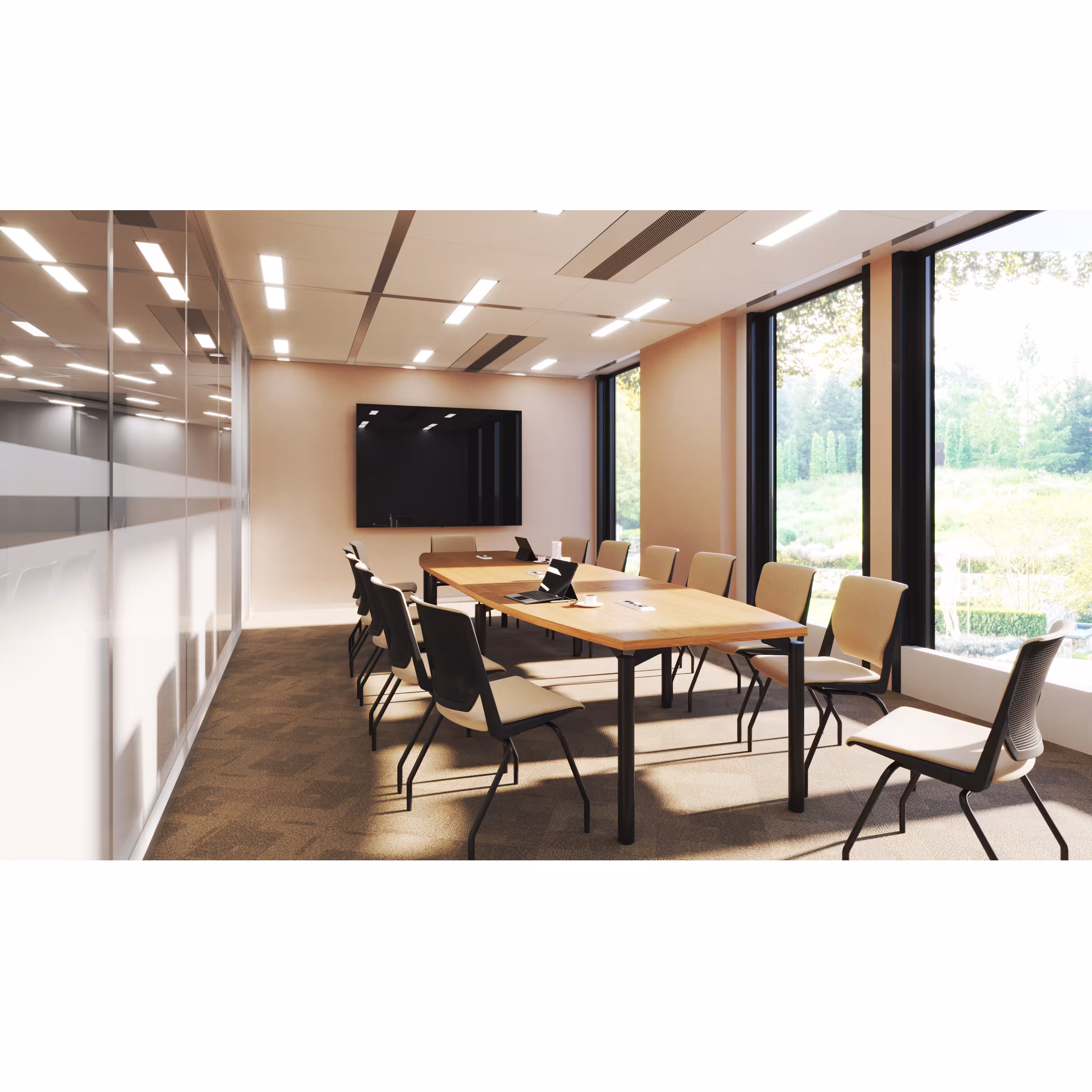 Chaise traineau Véry - polypropylène - piétement chrome