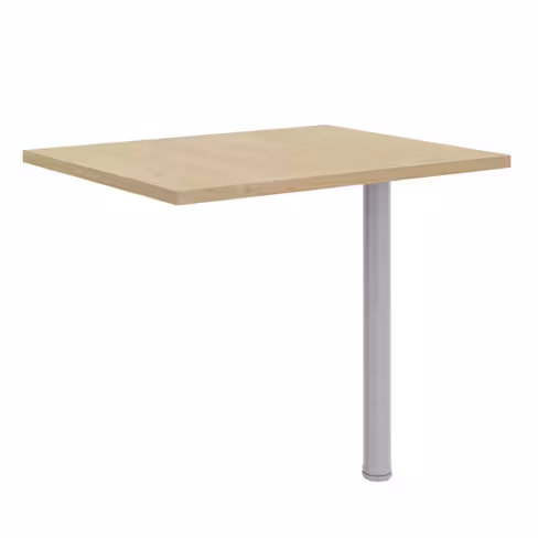 Retour pour bureau droit Majesty sur pied - l. 80 x pr. 60 cm