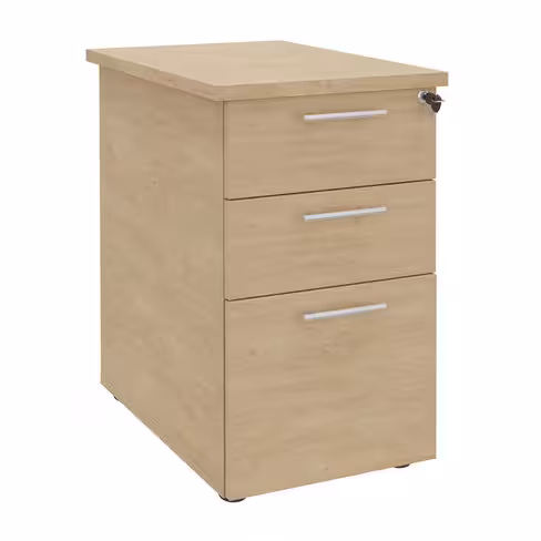 Caisson hauteur bureau Majesty - 2 tiroirs plats + 1 tiroir dossiers suspendus - pr. 60 cm