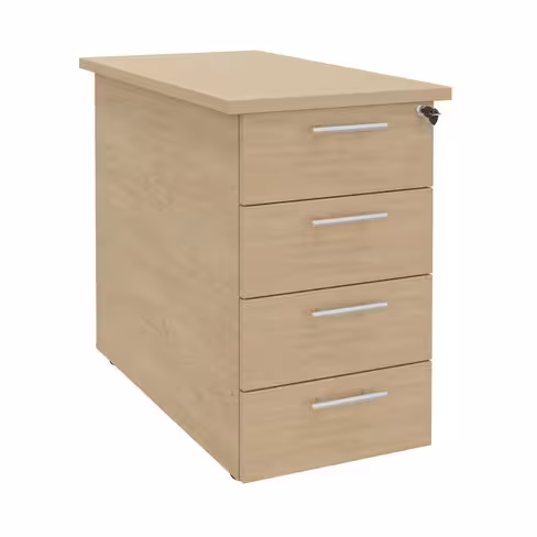 Caisson hauteur bureau Majesty - 4 tiroirs plats - pr. 80 cm