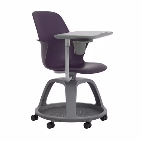 Fauteuil mobile Node - polypropylène - tablette de travail et porte-gobelet