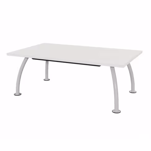 Table basse rectangulaire Crick - 100 x 60 cm - piétement époxy - plateau mélaminé