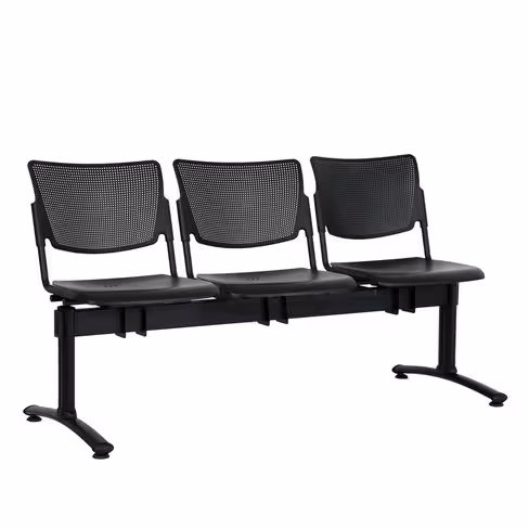 Siège sur poutre 3 places Watt - polypropylène - à fixer au sol