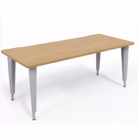 Bureau droit Evidence - l. 180 x pr. 80 cm - piétement réglable en hauteur