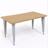 Bureau droit Evidence - l. 140 x pr. 80 cm - piétement réglable en hauteur