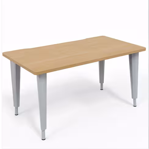 Bureau droit Evidence - l. 140 x pr. 80 cm - piétement réglable en hauteur