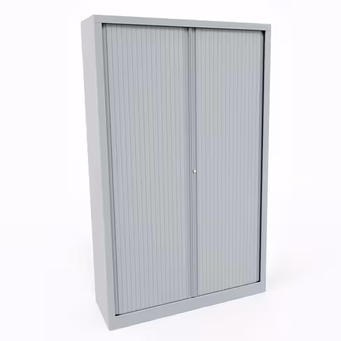 Vestiaire métallique Evidence - h. 198 x l. 120 cm - unicolore - fermeture rideaux