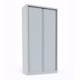 Vestiaire métallique Evidence - h. 198 x l. 100 cm - unicolore - fermeture rideaux