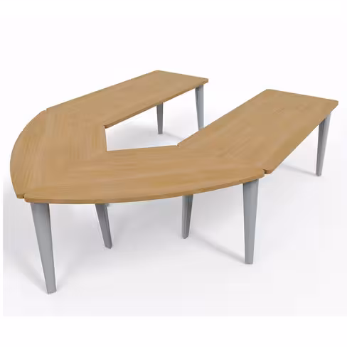 Table de réunion en U 8 places Evidence - 10 pieds - l. 256 x pr. 200 cm