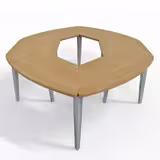 Table de réunion ovale 10 places Evidence - 12 pieds - 276 x 200 cm