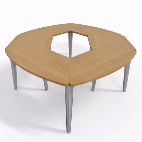 Table de réunion ovale 10 places Evidence - 12 pieds - 276 x 200 cm