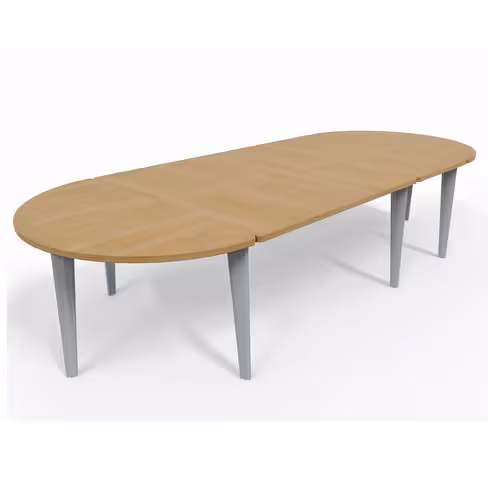 Table de réunion oblongue 10 places Evidence - 8 pieds - l. 340 x pr. 136 cm