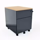 Caisson mobile Evidence - 1 tiroir plat + 1 tiroir dossiers suspendus - avec coiffe - délai court