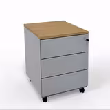 Caisson mobile Evidence - 3 tiroirs plats - avec coiffe - délai court