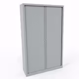 Armoire métallique Evidence - h. 198 x l. 120 cm - 4 tablettes - unicolore - fermeture rideaux - délai court