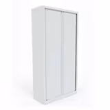 Armoire métallique Evidence - h. 198 x l. 100 cm - 4 tablettes - unicolore - fermeture rideaux - délai court