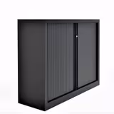 Armoire métallique Evidence - h. 100 x l. 120 cm - 2 tablettes - unicolore - fermeture rideaux - délai court