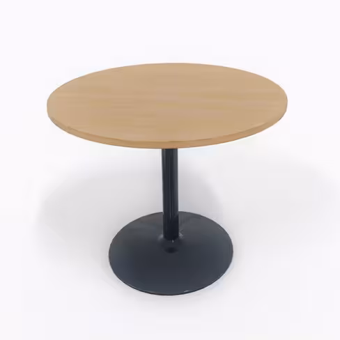 Table de réunion ronde 4 places Evidence - Ø 100 cm - piétement central - délai court