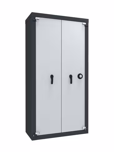 Armoire forte haute - classe B - 2 portes - 780 l - serrure mécanique à combinaison à brouillage automatique