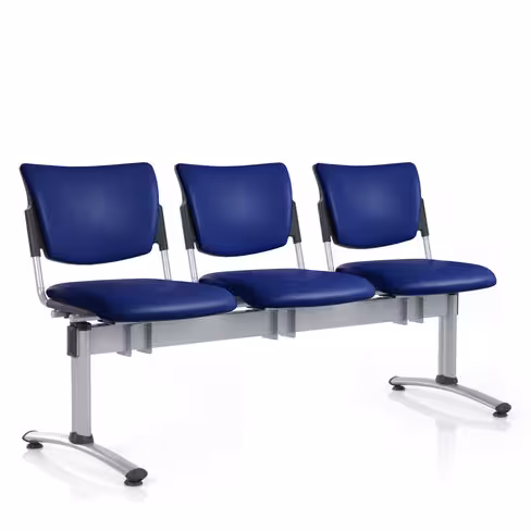 Siège sur poutre 3 places Watt - textile enduit - à fixer au sol